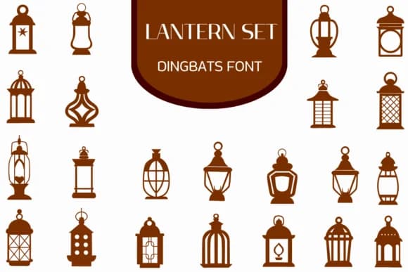 Lantern Set by Heartcraft Atelier — Dingbats Font