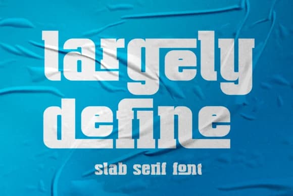 Largely Define by 177Studio — Slab Serif Font