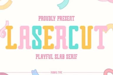 Lasercut by Pian45 — Slab Serif Font — thumbnail 1