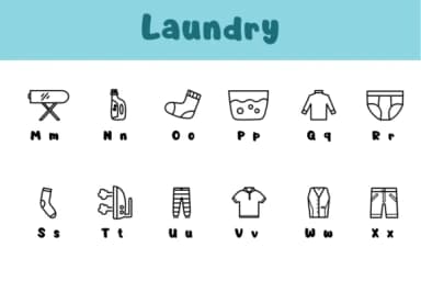 Laundry by Chonada — Dingbats Font — thumbnail 3