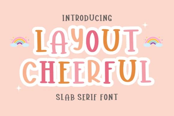 Layout Cheerful by CraftedType Studio — Slab Serif Font