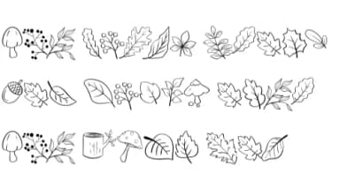 Leaf Autumn by Sirinart — Dingbats Font — thumbnail 8