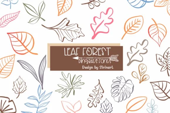 Leaf Forest by Sirinart — Dingbats Font