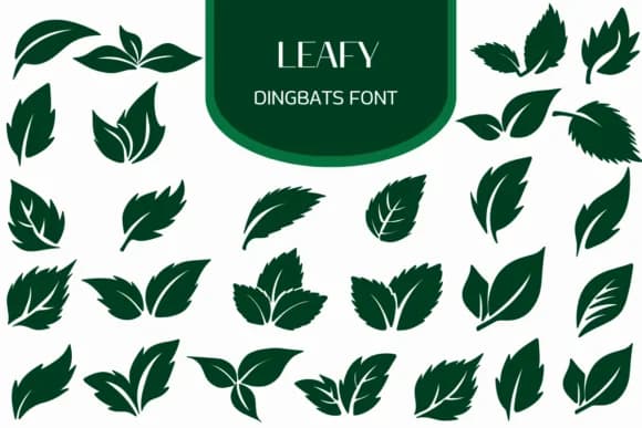 Leafy by Heartcraft Atelier — Dingbats Font