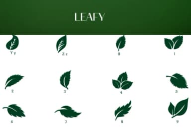 Leafy by Heartcraft Atelier — Dingbats Font — thumbnail 4