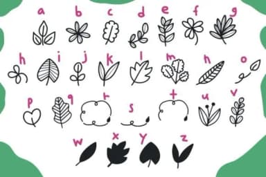 Leaves by Foam-Design Store — Dingbats Font — thumbnail 2