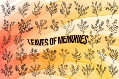 Leaves of Memories by MOMAT THIRTYONE — Dingbats Font — thumbnail 1