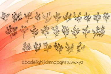 Leaves of Memories by MOMAT THIRTYONE — Dingbats Font — thumbnail 3