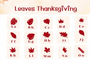 Leaves Thankgiving by Ketsarin — Dingbats Font — thumbnail 2