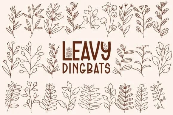 Leavy by Font-Tastic — Dingbats Font
