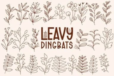 Leavy by Font-Tastic — Dingbats Font — thumbnail 1