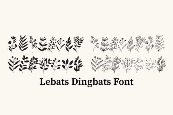 Lebats by Font-Tastic — Dingbats Font
