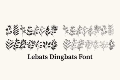 Lebats by Font-Tastic — Dingbats Font — thumbnail 1