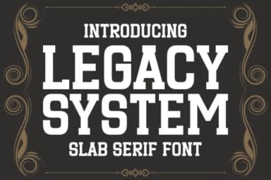Legacy System by Riman (7NTypes) — Slab Serif Font — thumbnail 1