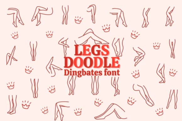 Legs Doodle by Chonada — Dingbats Font