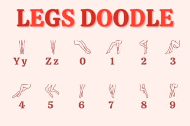 Legs Doodle by Chonada — Dingbats Font — thumbnail 4