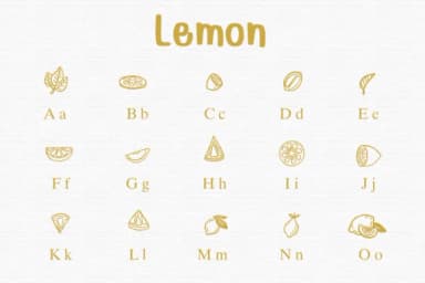 Lemon by Sontaya — Dingbats Font — thumbnail 2