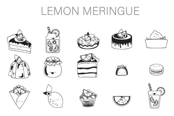 Lemon Meringue Dingbats by Illustration Ink — Dingbats Font
