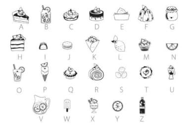 Lemon Meringue Dingbats by Illustration Ink — Dingbats Font — thumbnail 2