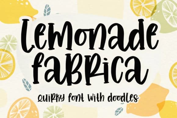 Lemonade Fabrica by Printabletales — Slab Serif Font