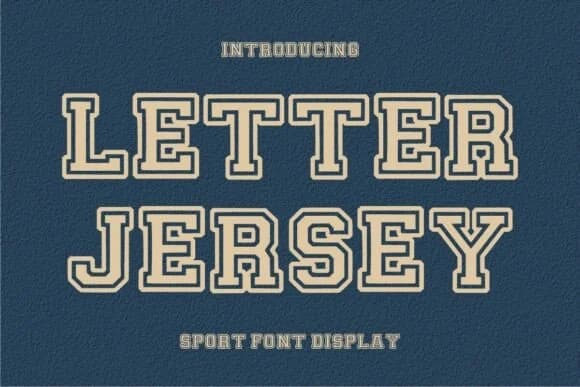 Letter Jersey by Infinity art Studio — Slab Serif Font