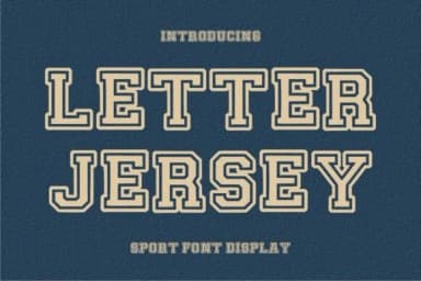Letter Jersey by Infinity art Studio — Slab Serif Font — thumbnail 1