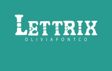 Lettrix by OliviaFontCo — Slab Serif Font — thumbnail 1