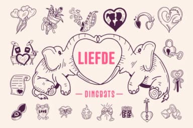 Liefde by Situjuh — Dingbats Font — thumbnail 1