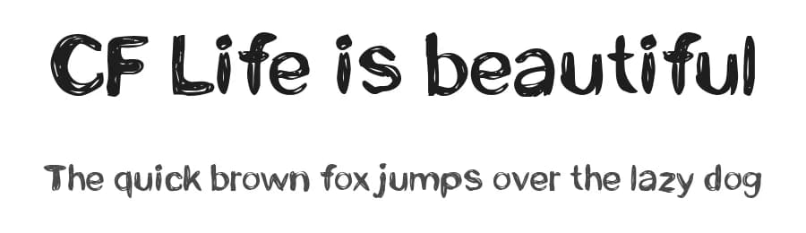 CF Life is beautiful by Cloutierfontes — Script Handwritten Font