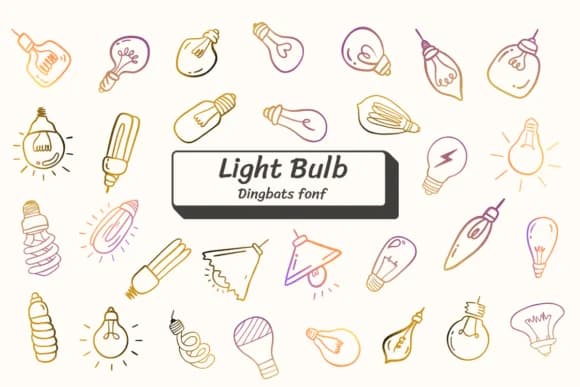 Light Bulb by Ketsarin — Dingbats Font