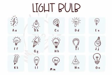 Light Bulb by Sirinart — Dingbats Font — thumbnail 2