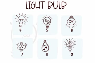 Light Bulb by Sirinart — Dingbats Font — thumbnail 4