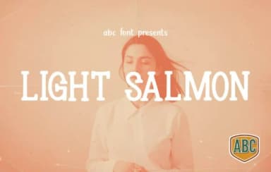 Light Salmon by ABC Font — Slab Serif Font — thumbnail 1