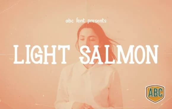Light Salmon by ABC Font — Slab Serif Font