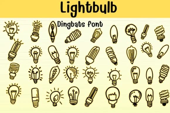 Lightbulb by Sontaya — Dingbats Font