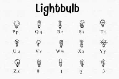 Lightbulb by Sontaya — Dingbats Font — thumbnail 3