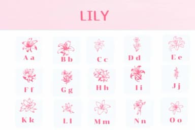 Lily by Ketsarin — Dingbats Font — thumbnail 2