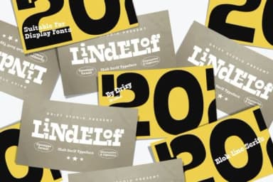 Lindelof by Drizy Studio — Slab Serif Font — thumbnail 3