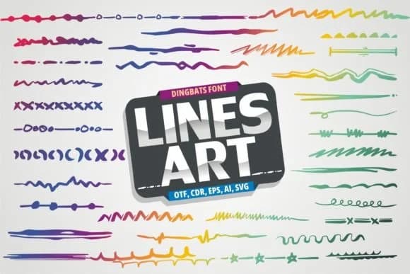 Line Art by onoborgol — Dingbats Font