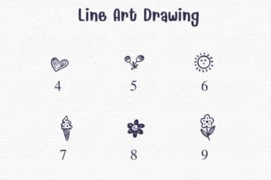 Line Art Drawing by Sontaya — Dingbats Font — thumbnail 4