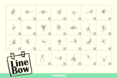Line Bow by onoborgol — Dingbats Font — thumbnail 3
