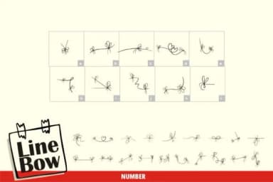 Line Bow by onoborgol — Dingbats Font — thumbnail 4