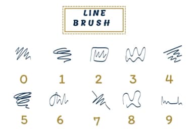 Line Brush by PraewDesigns — Dingbats Font — thumbnail 4