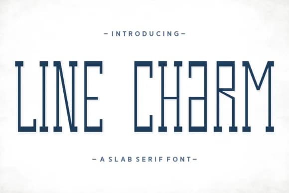 Line Charm by Hendrik (7NTypes) — Slab Serif Font