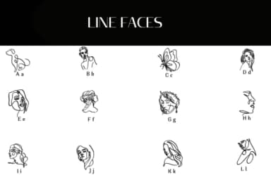 Line Faces by Heartcraft Atelier — Dingbats Font — thumbnail 2