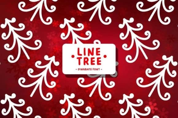 Line Tree by Pian45 — Dingbats Font