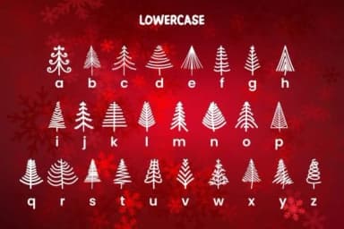 Line Tree by Pian45 — Dingbats Font — thumbnail 3