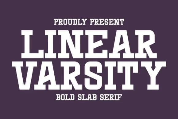 Linear Varsity by Intype Studio — Slab Serif Font