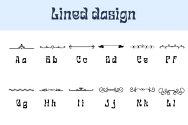Lined Dasign by Chonada — Dingbats Font — thumbnail 2
