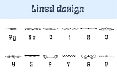 Lined Dasign by Chonada — Dingbats Font — thumbnail 4